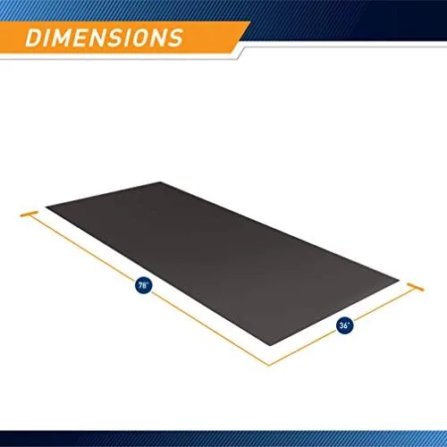 Close look at the Marcy Fitness Equipment Mat and Floor Protector Compatible for Treadmills build quality
