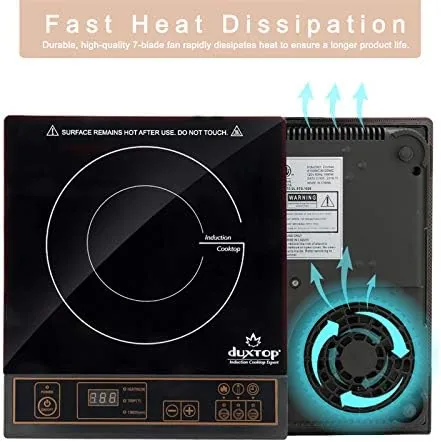 The Duxtop 1800W Portable Induction Cooktop Countertop Burner, Gold 8100MC | BT-180G3 in real use