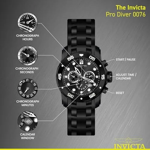 Another view of the Invicta Men's Pro Diver Collection Chronograph Watch