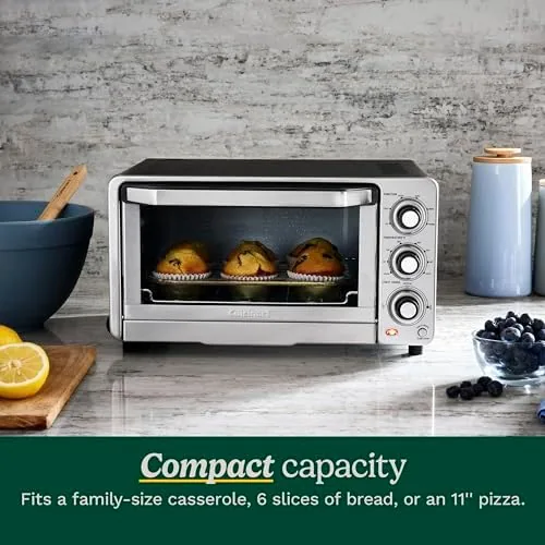 Toast with an even golden shade coming out of the Cuisinart toaster oven