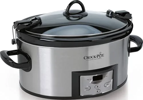 Crock-Pot 6 quart Cook and Carry slow cooker on a kitchen counter