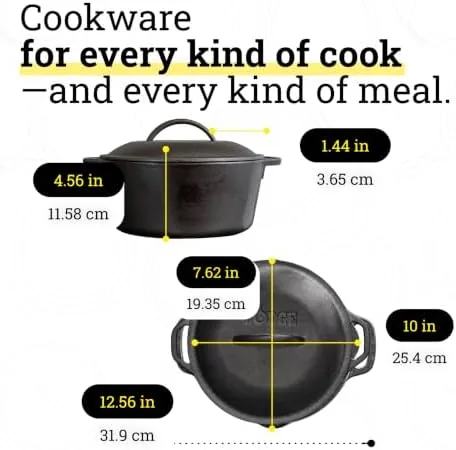 Seasoned cast iron surface after months of cooking