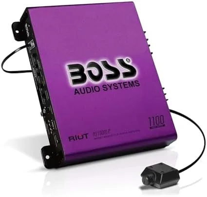 Testing the BOSS R1100M output with music playing in a car