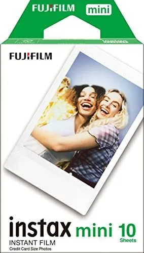 An Instax Mini cartridge ready to load into an instant camera