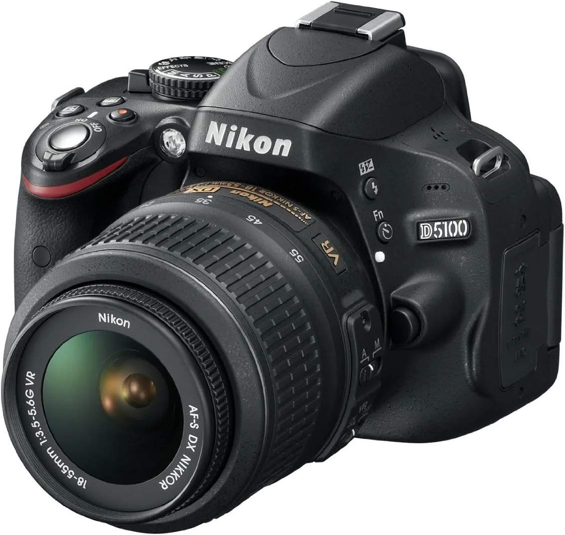 The D5100 vari-angle screen flipped out to the side