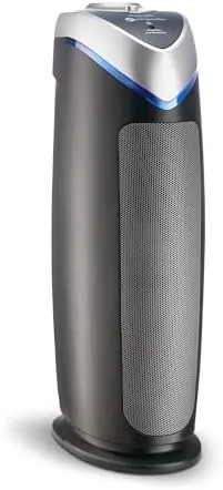 GermGuardian AC4825E tower air purifier in a bedroom corner