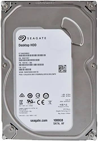 Overview of the (Old Model) Seagate 1TB Desktop HDD Sata 6Gb/s 64MB Cache
