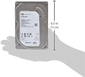 Detail shot of the (Old Model) Seagate 1TB Desktop HDD Sata 6Gb/s 64MB Cache features