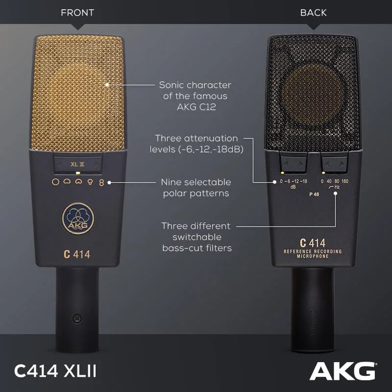 The microphone positioned close to an acoustic guitar during a recording