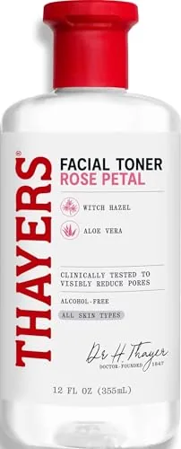 THAYERS Alcohol-Free Rose Petal Witch Hazel Facial Toner for Glowing Skin, Soothing, Hydrating, Refreshing Review: Tested and Rated