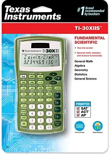 Close look at the Texas Instruments TI-30X IIS 2-Line Scientific Calculator, Lime Green build quality