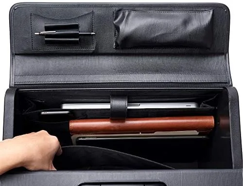The Alpine Swiss Rolling 17" Laptop Briefcase on Wheels Attache Lawyers in real use