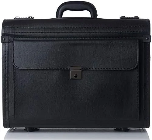 Another view of the Alpine Swiss Rolling 17" Laptop Briefcase on Wheels Attache Lawyers
