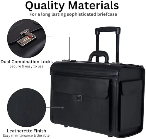 Testing the Alpine Swiss Rolling 17" Laptop Briefcase on Wheels Attache Lawyers over two weeks