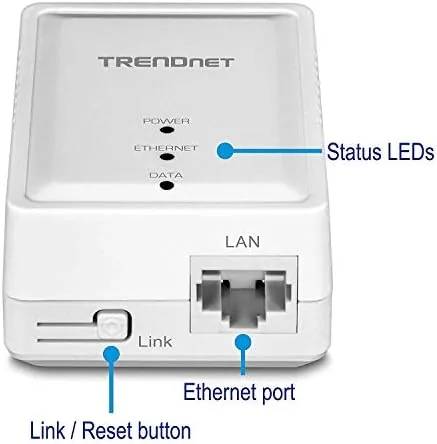 A desktop computer connected to the powerline adapter for a speed test