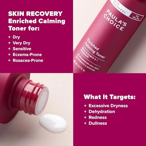 The Paula's Choice Skin Recovery Calming Toner for Sensitive Skin, 6.4 in real use
