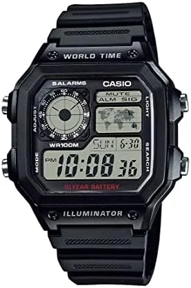 Close look at the Casio AE1200WH Series | Men's Digital Watch | 100M WR build quality