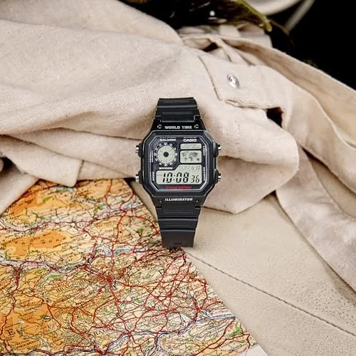 Another view of the Casio AE1200WH Series | Men's Digital Watch | 100M WR