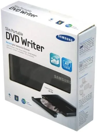 A library of old discs being read from the Samsung drive into a file explorer window