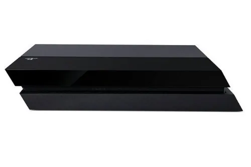 A racing game running on the PS4 displayed on a living room television