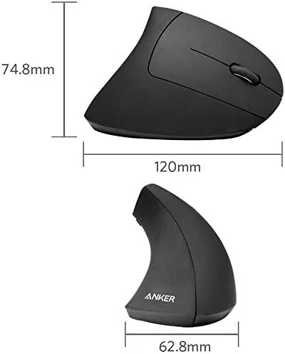 The Anker mouse in active use across a laptop and desktop conference session