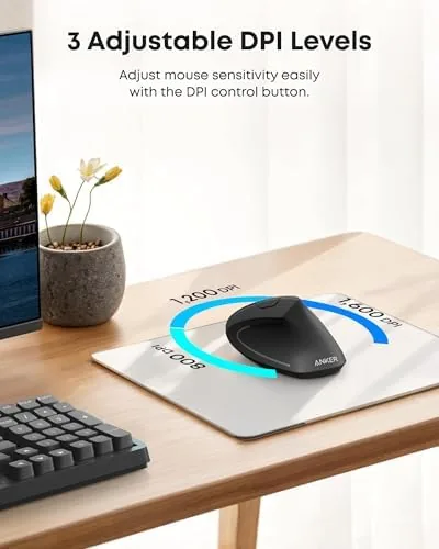 The Anker mouse being used for a full day of spreadsheet work at a desk