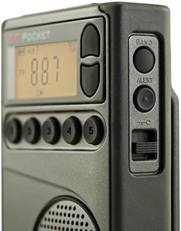 Close look at the C. Crane CC Pocket AM FM and NOAA Weather Radio build quality