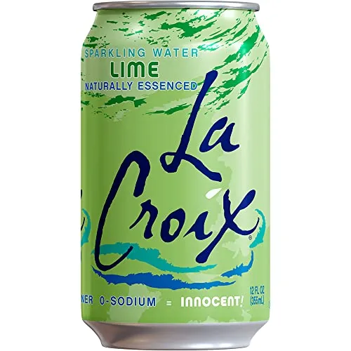 Comparison of La Croix lime with other sparkling water cans