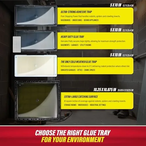 Close look at the Catchmaster Rat, Snake and Mouse Traps 10Pk, Large Bulk Glue build quality