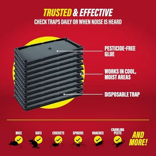 Testing the Catchmaster Rat, Snake and Mouse Traps 10Pk, Large Bulk Glue over two weeks