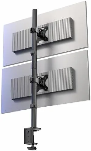 VIVO Dual Vertically Stacked Monitor Desk Mount, Extra Tall Adjustable Stand for 2 Ultrawides Review: Tested and Rated