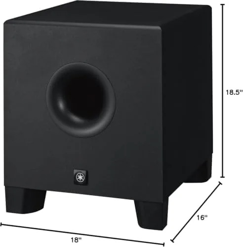 The 8 inch woofer cone of the HS8 shown in close up