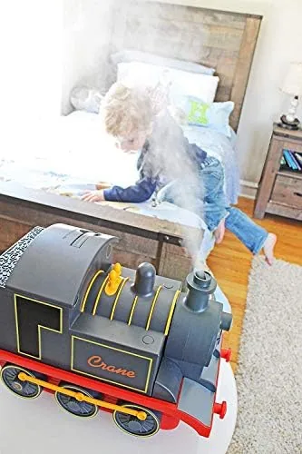 The Crane Cool Mist Ultrasonic Baby Humidifier for Nursery and Kids in real use