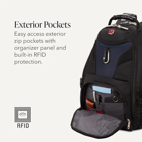 The SwissGear 1900 ScanSmart Laptop Backpack, Fits Most 17-Inch Laptops, TSA-Friendly in real use