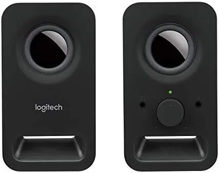 The Logitech Multimedia Speakers Z150 with Stereo Sound for Multiple Devices, Black in real use