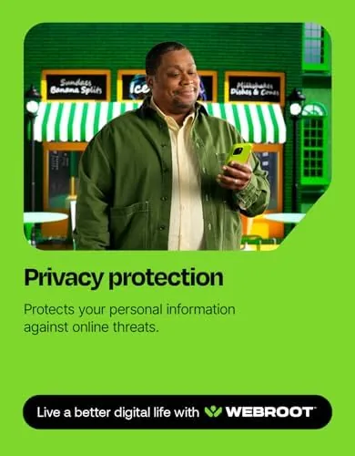 Webroot password manager vault showing saved login entries