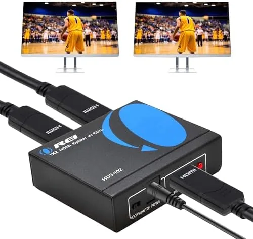 Overview of the OREI HDMI Splitter 1 in 2 out - Ultra HD