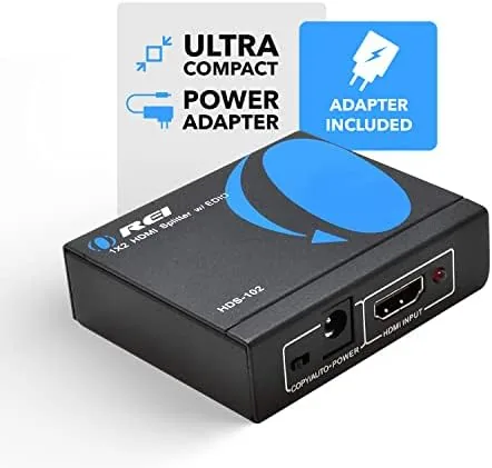 Another view of the OREI HDMI Splitter 1 in 2 out - Ultra HD