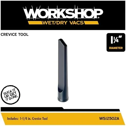 Crevice tool fitted onto the end of a 1-1/4 inch wand