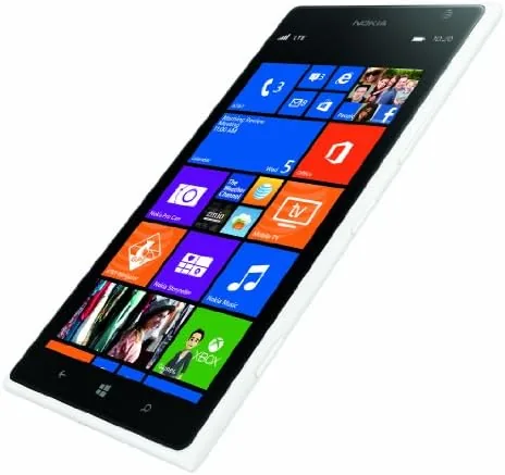 Side profile of the Lumia 1520 showing the matte polycarbonate body