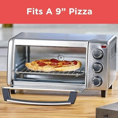 Reheated leftovers with crisp crust in the toaster oven