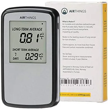 Another view of the Airthings Corentium Home Radon Detector 223 Portable, Lightweight, Easy-to-Use, (3)