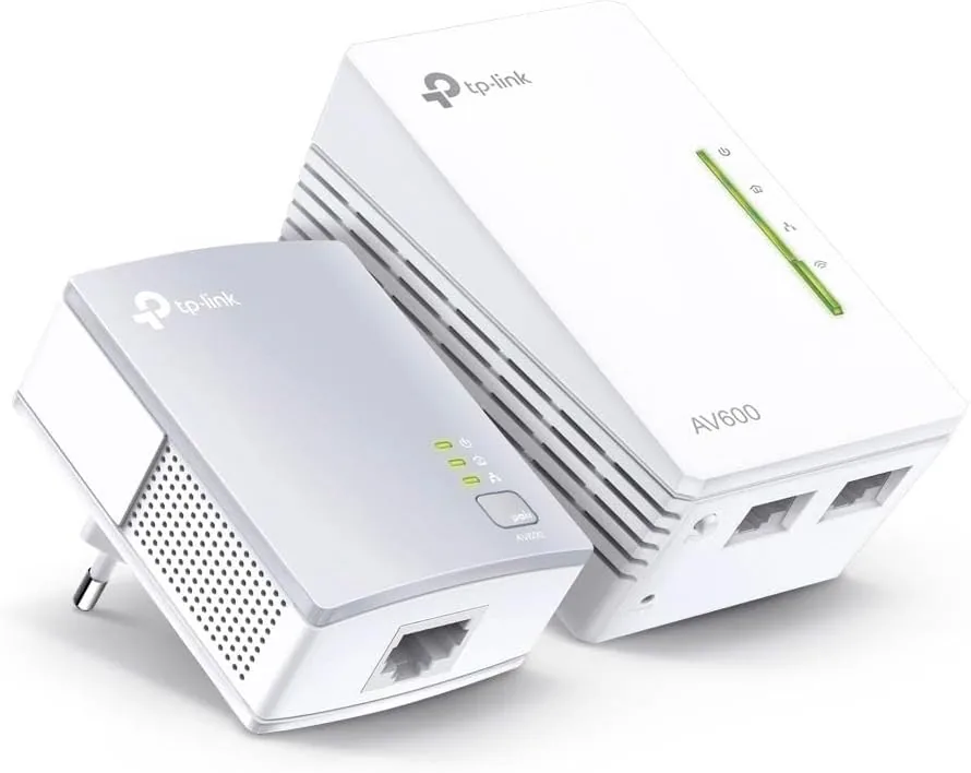 The two TP-Link TL-WPA4220 adapters out of the box with their Ethernet cables