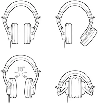 The cable of the ATH-M30x beside the headphone on a desk