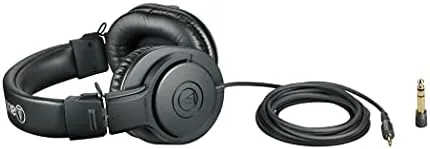 The ATH-M20x next to the ATH-M30x and ATH-M40x for a side by side comparison