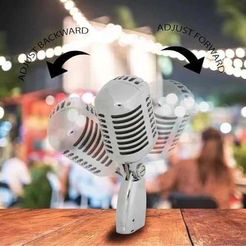 The Pyle Classic Retro Dynamic Vocal Microphone - Old Vintage Style in real use