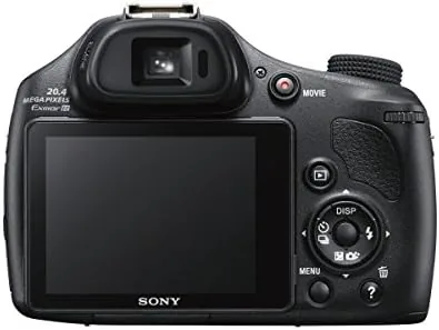 The HX400V being used at a wildlife reserve with the LCD tilted up for a low angle shot