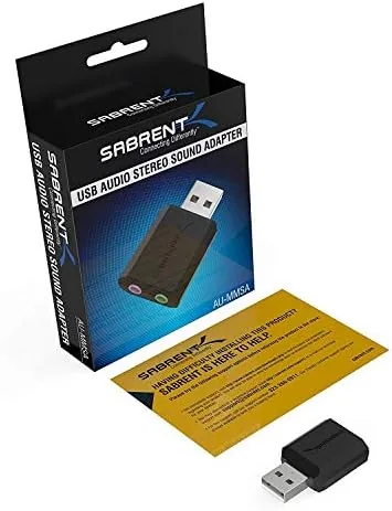 The SABRENT USB External Stereo Sound Card Adapter, Plug & Play compared in context