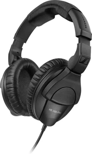 Sennheiser HD 280 Pro Headphone, Black | Closed-back headphones with 32dB attenuation and coiled Review: Tested and Rated
