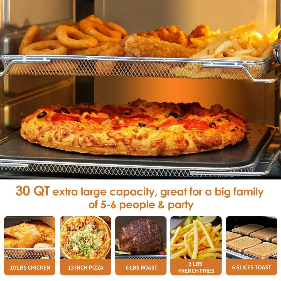 A whole roast chicken on a platter next to the Bravo XL oven
